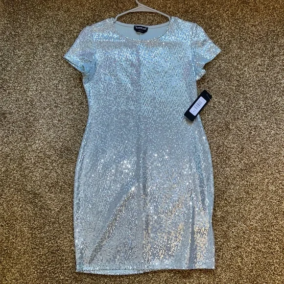 bebe light blue dress LuLu BeBe Baby Girls Light Blue Smocked Nativity Scene Dress